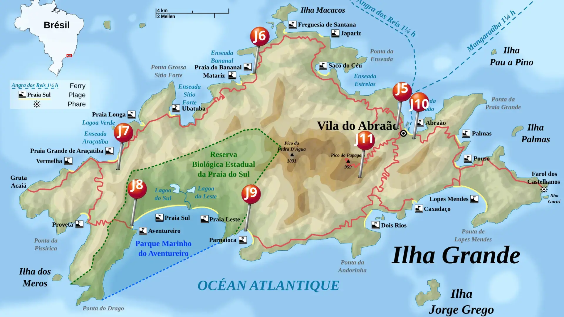 parcours joelette brésil